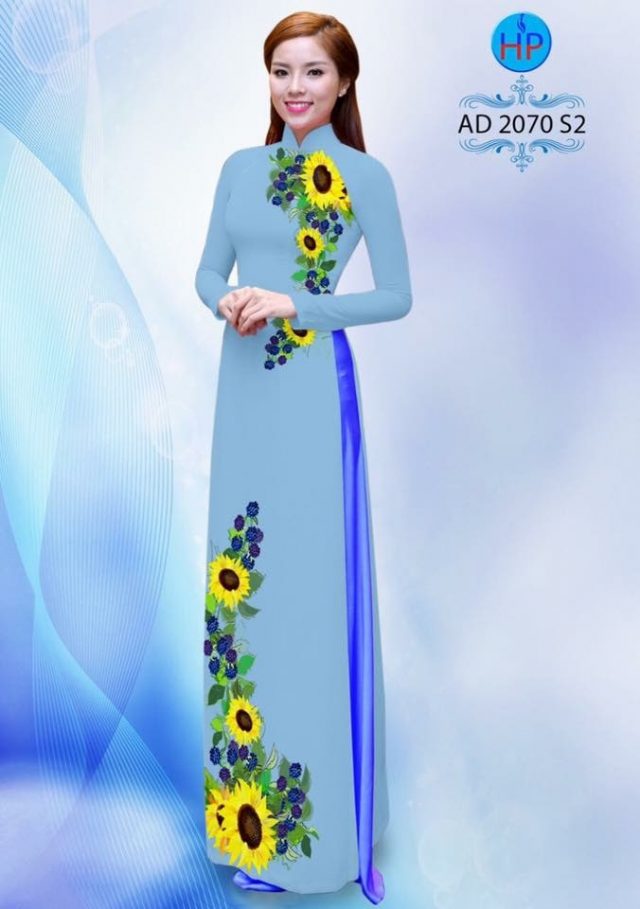 Vải áo dài Hoa Hướng Dương ad 2070 6 vai-ao-dai-hoa-huong-duong-tlct1057
