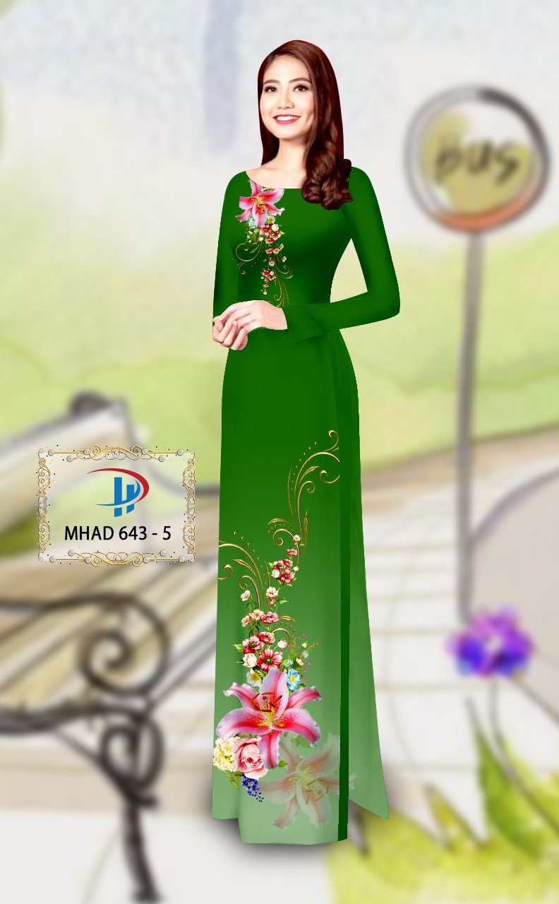 Vải áo dài hoa ly MHAD 643 11 vai-ao-dai-hoa-ly-tlad3229