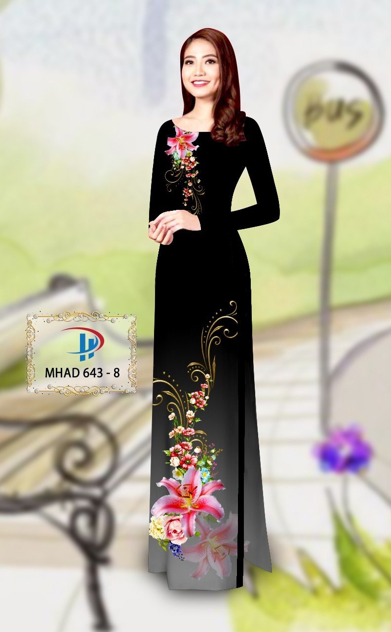 Vải áo dài hoa ly MHAD 6437 vai-ao-dai-hoa-ly-tlad3229