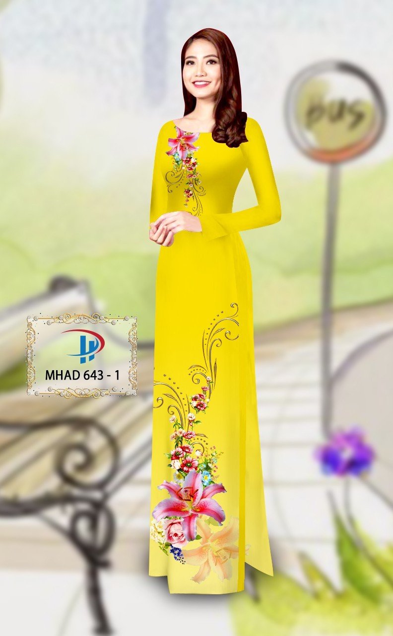 Vải áo dài hoa ly MHAD 643 19 vai-ao-dai-hoa-ly-tlad3229