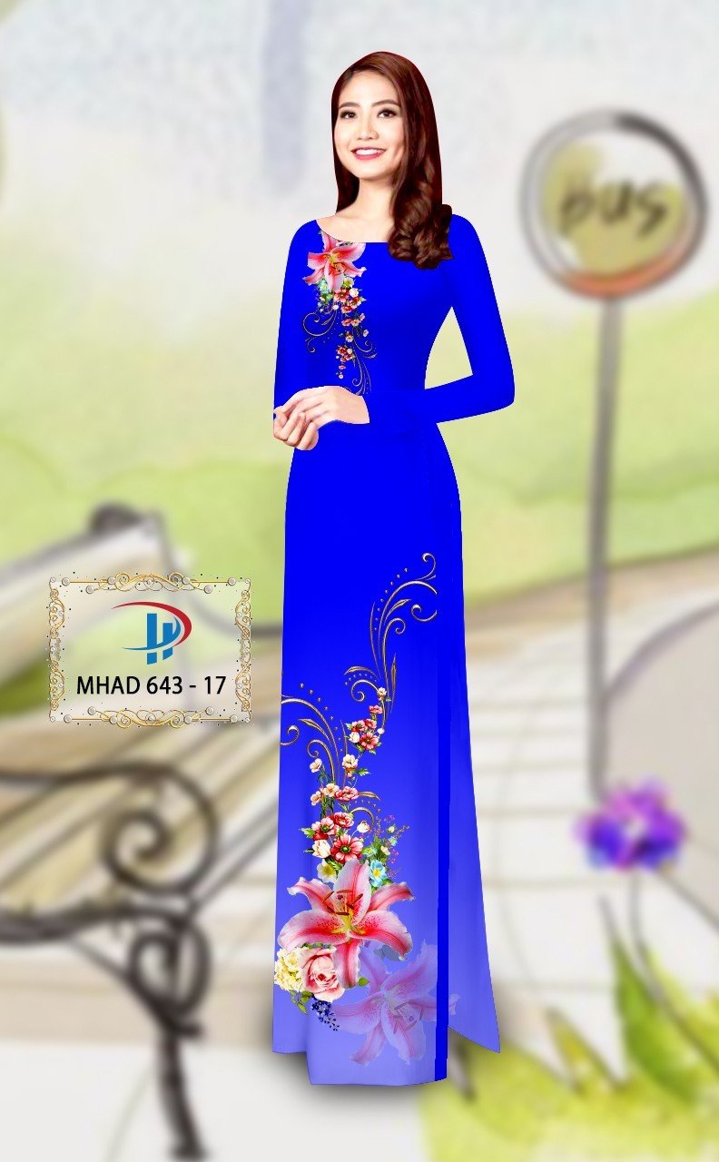 Vải áo dài hoa ly MHAD 643 18 vai-ao-dai-hoa-ly-tlad3229