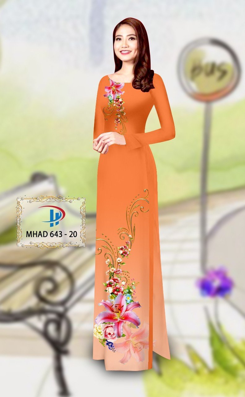 Vải áo dài hoa ly MHAD 643 14 vai-ao-dai-hoa-ly-tlad3229