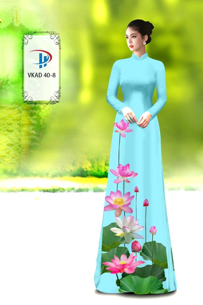 Vải áo dài Hoa Sen VKAD 40 19 vai-ao-dai-hoa-sen-3d