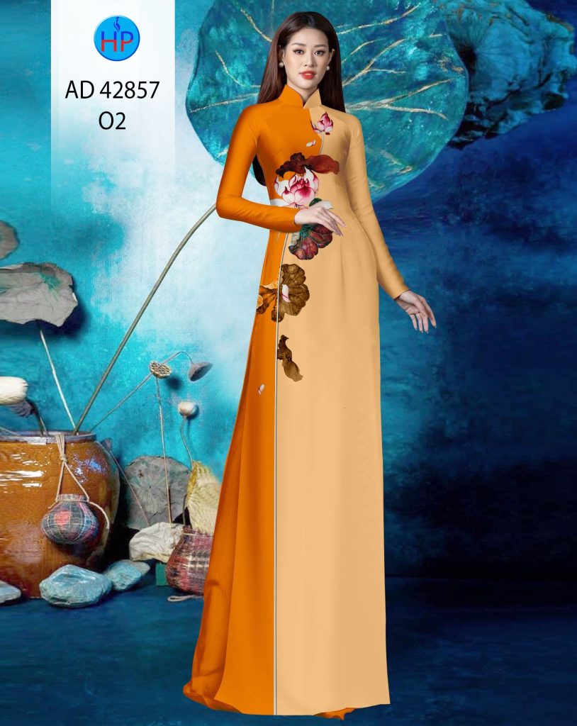 Vải áo dài vẽ Hoa Sen 9 vai-ao-dai-ve-hoa-sen