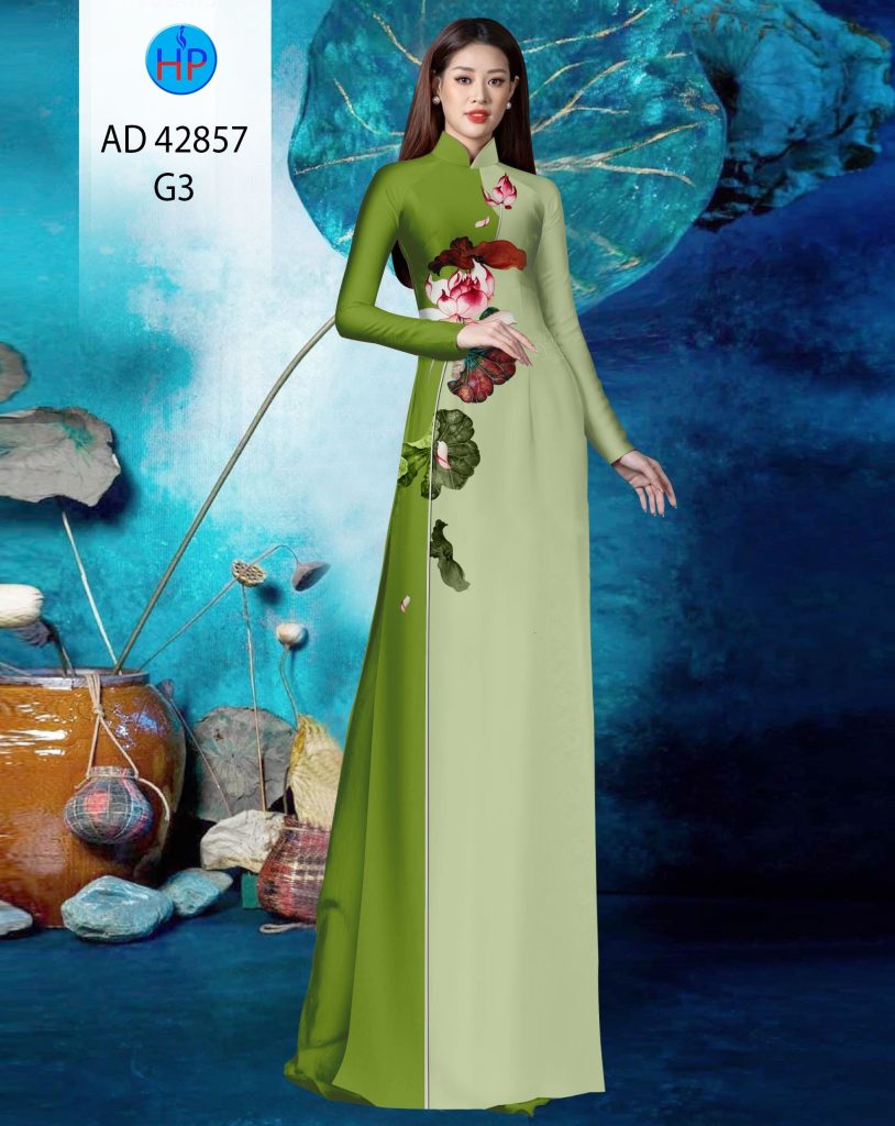 Vải áo dài vẽ Hoa Sen 6 vai-ao-dai-ve-hoa-sen