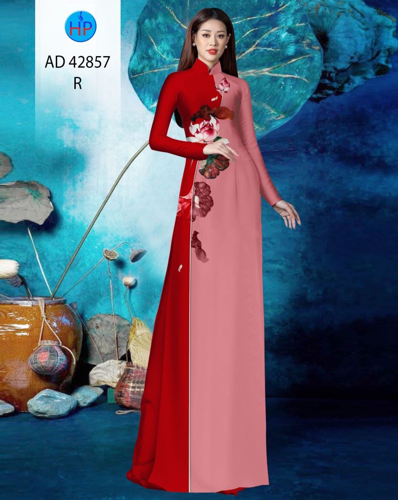 Vải áo dài vẽ Hoa Sen 14 vai-ao-dai-ve-hoa-sen