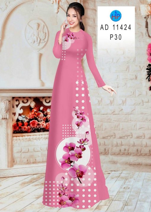 vai-ao-dai-hoa-lan