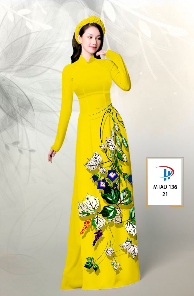 vải áo dài hoa cây lá đẹp mẫu mới ra mtad 136 vai-ao-dai-dep-in-hoa-la