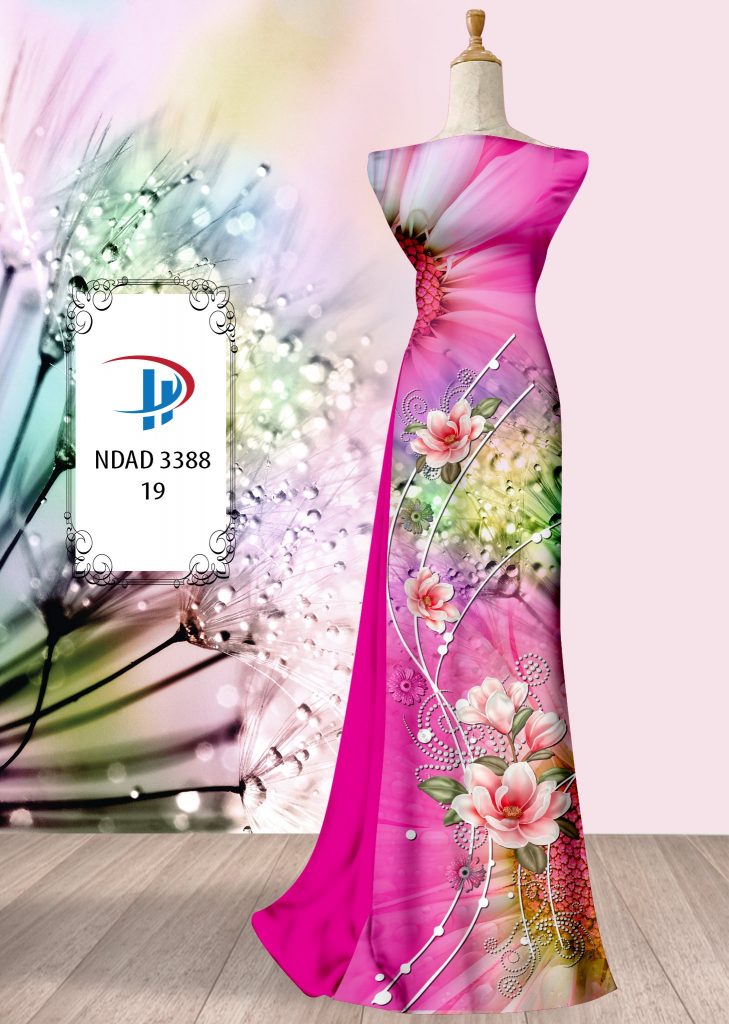 Vải áo dài Hoa Đào xem nhiều hiện nay ndad 3388 vai-ao-dai-hinh-hoa-dao