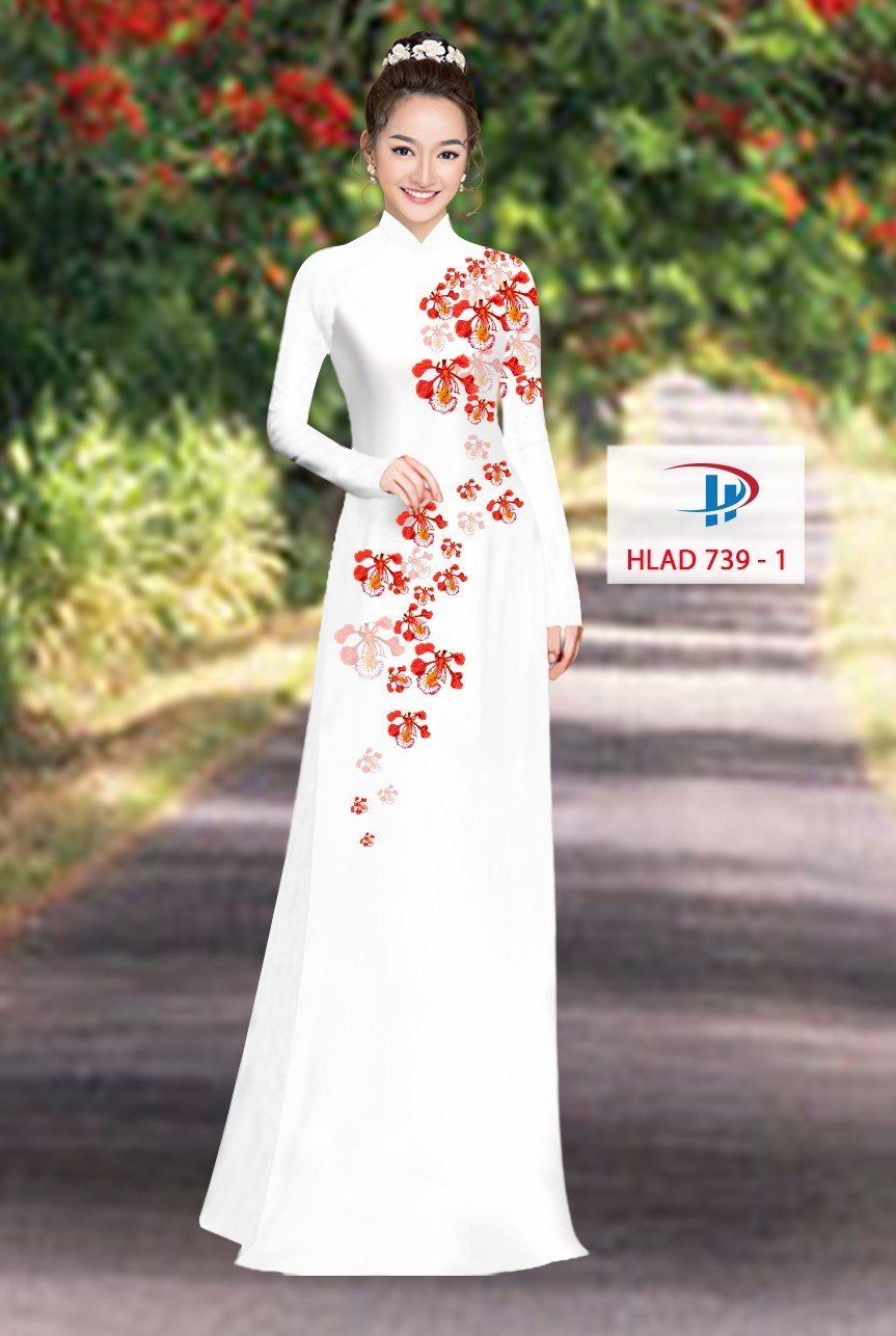 Vải áo dài Hoa Phượng được xem nhiều hlad 739 vai-ao-dai-hinh-hoa-phuong
