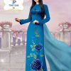 vai-ao-dai-hoa-hong