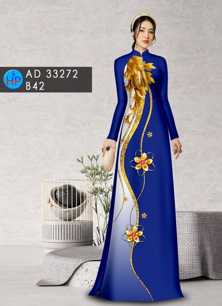 Vải áo dài hoa cây lá ad 33272 11 vai-ao-dai-hoa-la