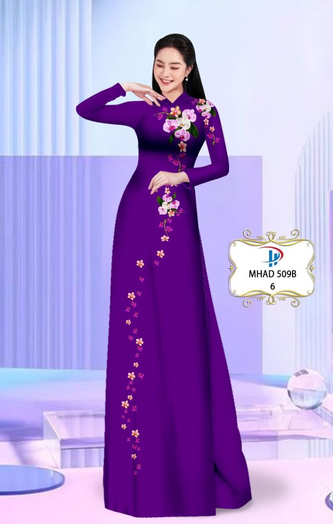 Vải áo dài Hoa Lan MHAD 5098 5 vai-ao-dai-hoa-lan