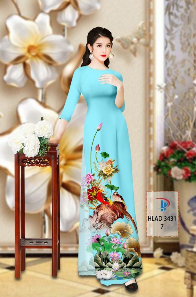 vai-ao-dai-hoa-sen