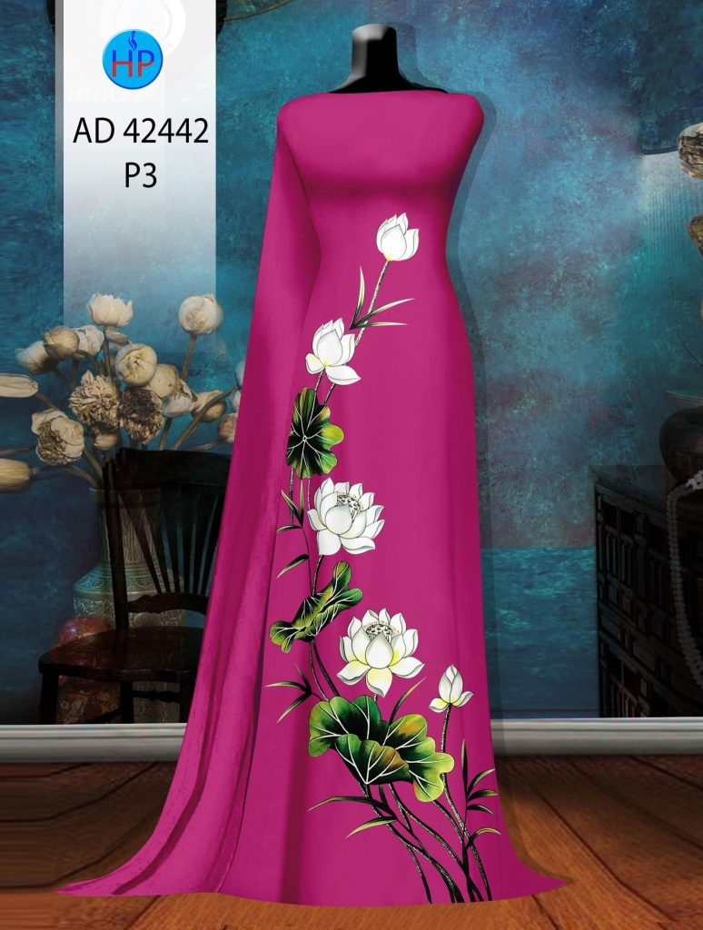 vai-ao-dai-in-hinh-hoa-sen