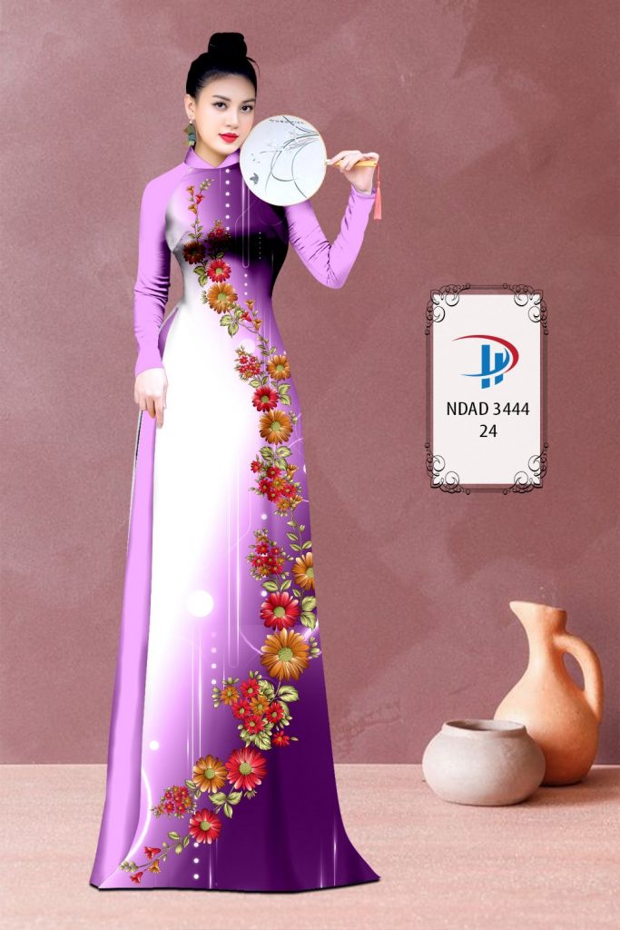 Vải áo dài hoa cúc ưa thích nhiều hiện nay vai-ao-dai-in-hoa-cuc-mcad3514