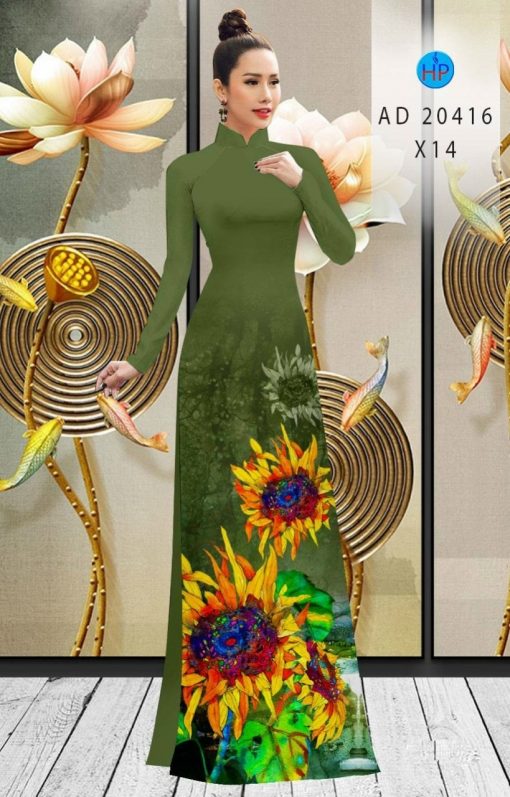Vải áo dài Hoa Hướng Dương ad 20416 9 vai-ao-dai-hoa-huong-duong
