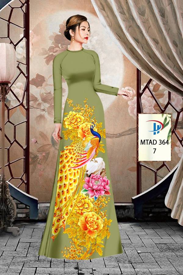 Vải áo dài Chim Công mtad 364 2 vai-ao-dai-chim-cong