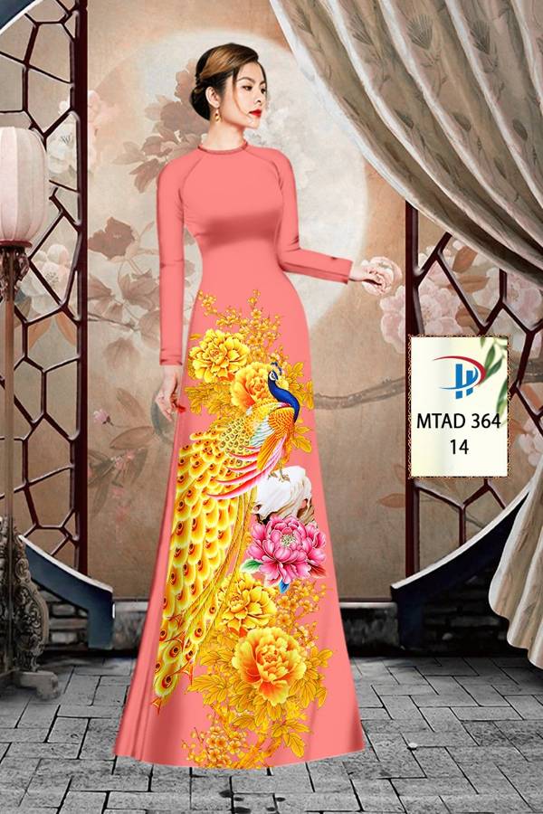 Vải áo dài Chim Công Cò mtad 364 9 vai-ao-dai-chim-cong-co