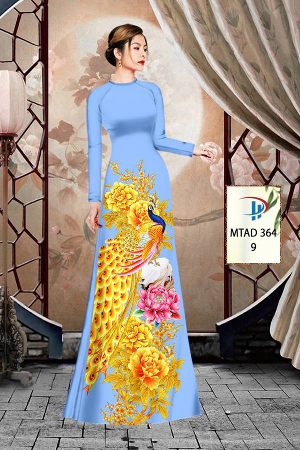 Vải áo dài Chim Công mtad 364 8 vai-ao-dai-chim-cong