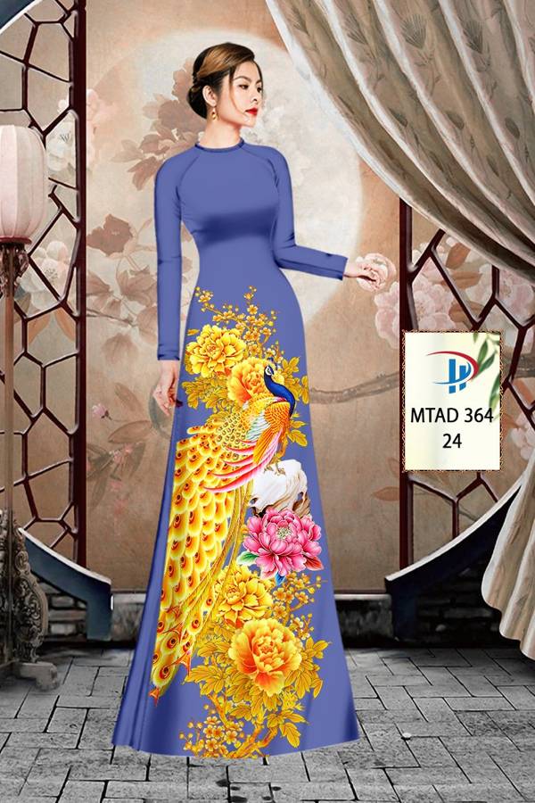 Vải áo dài Chim Công mtad 364 7 vai-ao-dai-chim-cong