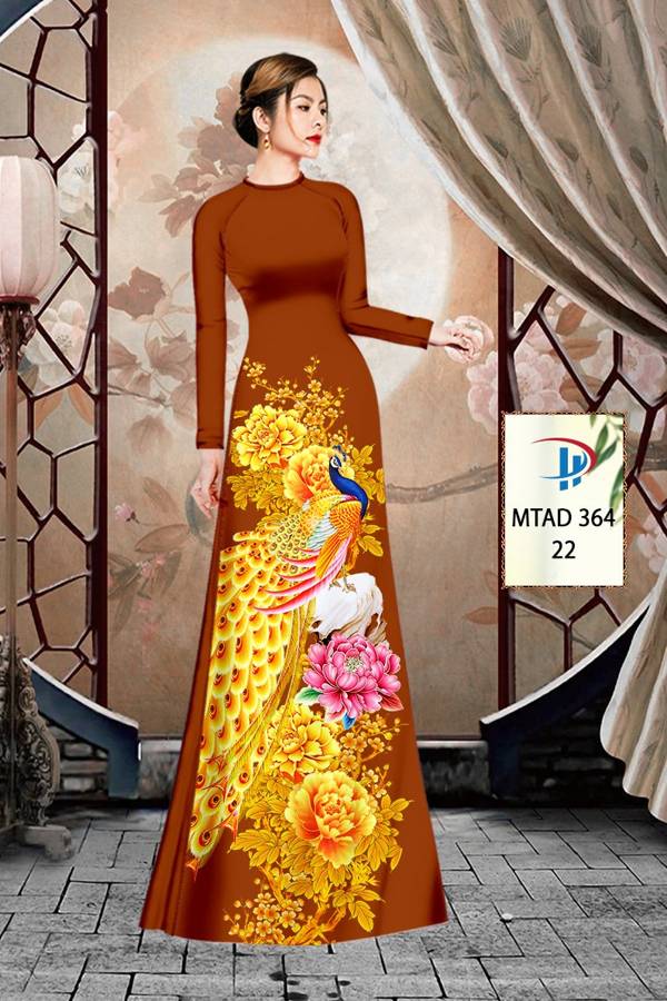 Vải áo dài Chim Công mtad 364 4 vai-ao-dai-chim-cong