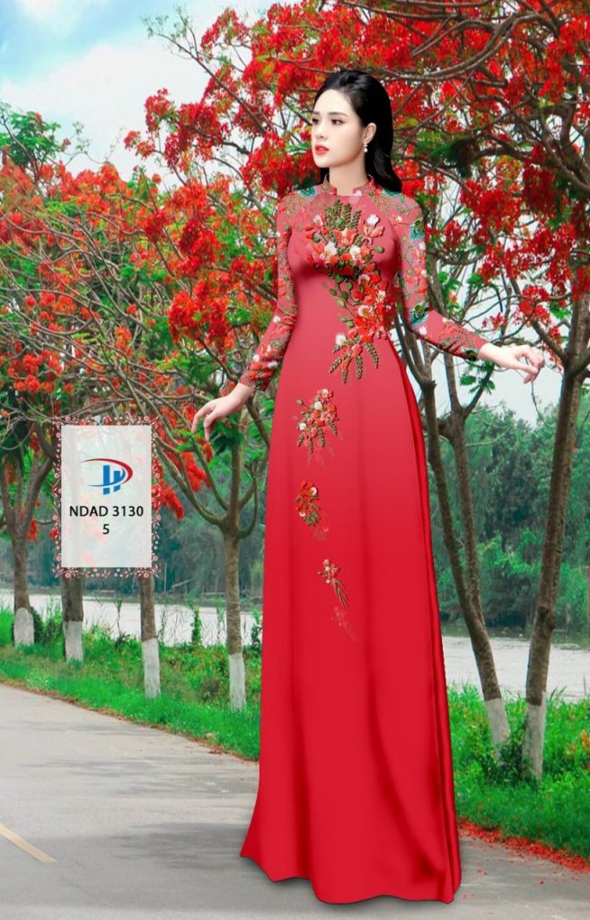 Vải áo dài Hoa Phượng đẹp mới ra hiện nay nđa 3130 BST-18-Vai-ao-dai-Hoa-Phuong