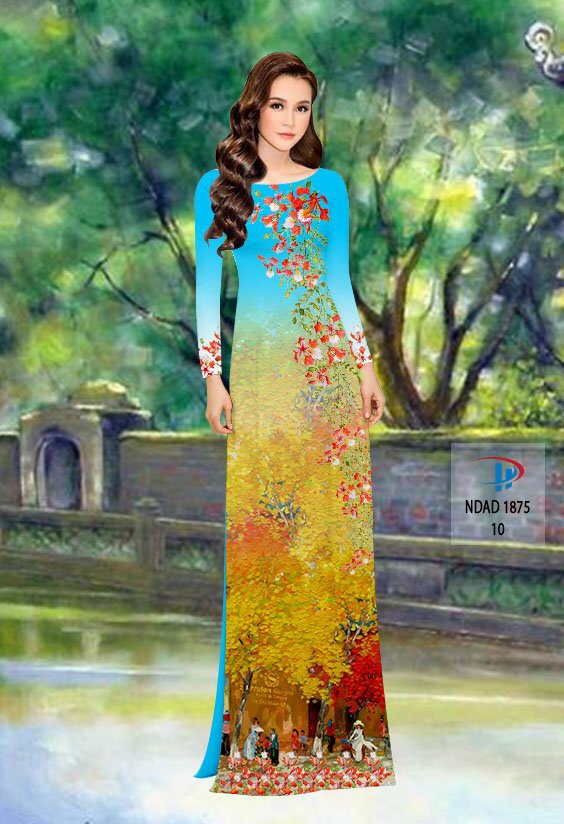 Vải áo dài Hoa Phượng ưa thích nhiều hiện nay ndad 1875 BST-18-Vai-ao-dai-Hoa-Phuong