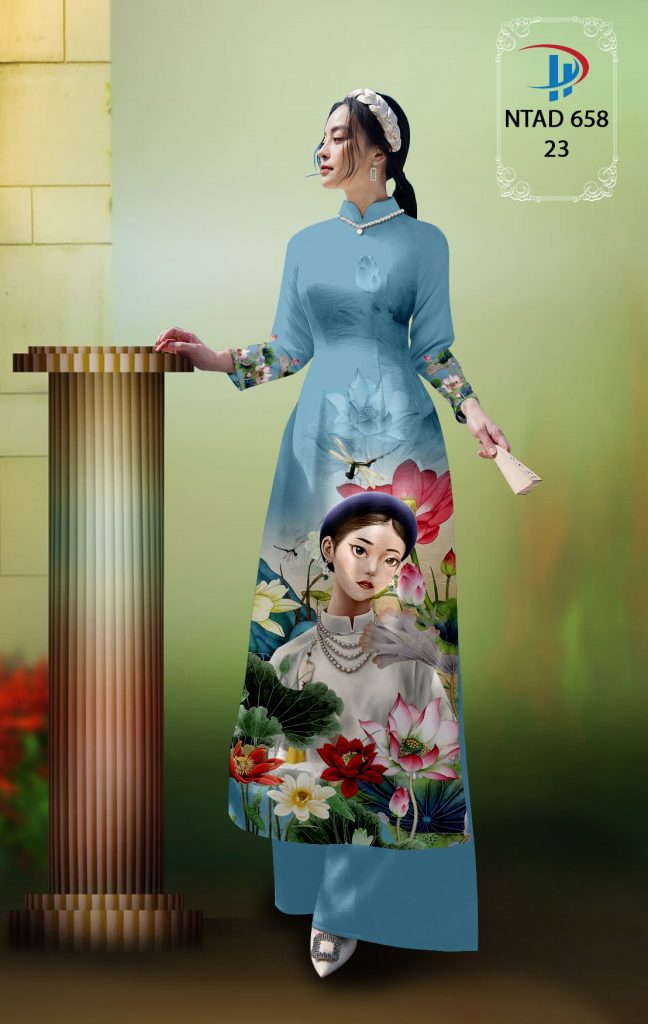 Vải áo dài Hoa Sen ntad 658 2 Vai-ao-dai-hoa-sen-hong