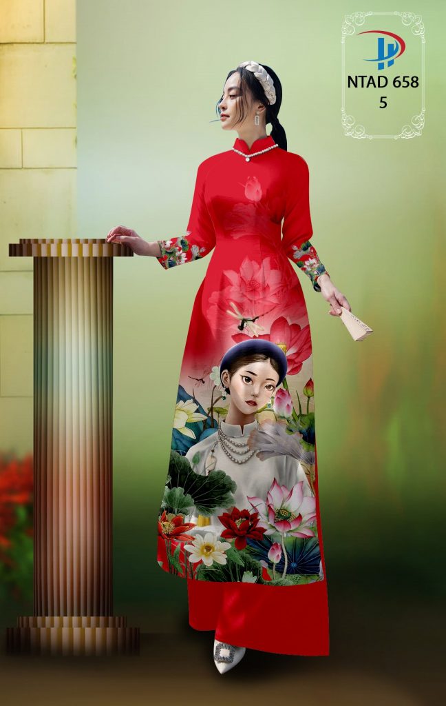 Vải áo dài Hoa Sen ntad 658 6 Vai-ao-dai-hoa-sen-hong