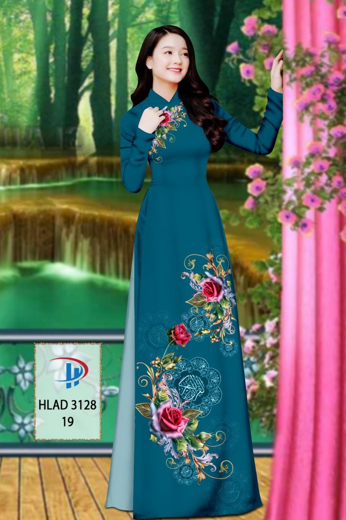 Vải áo dài Hoa Hồng HLAD 3128 1 vai-ao-dai-hoa-hong-hlad-3128