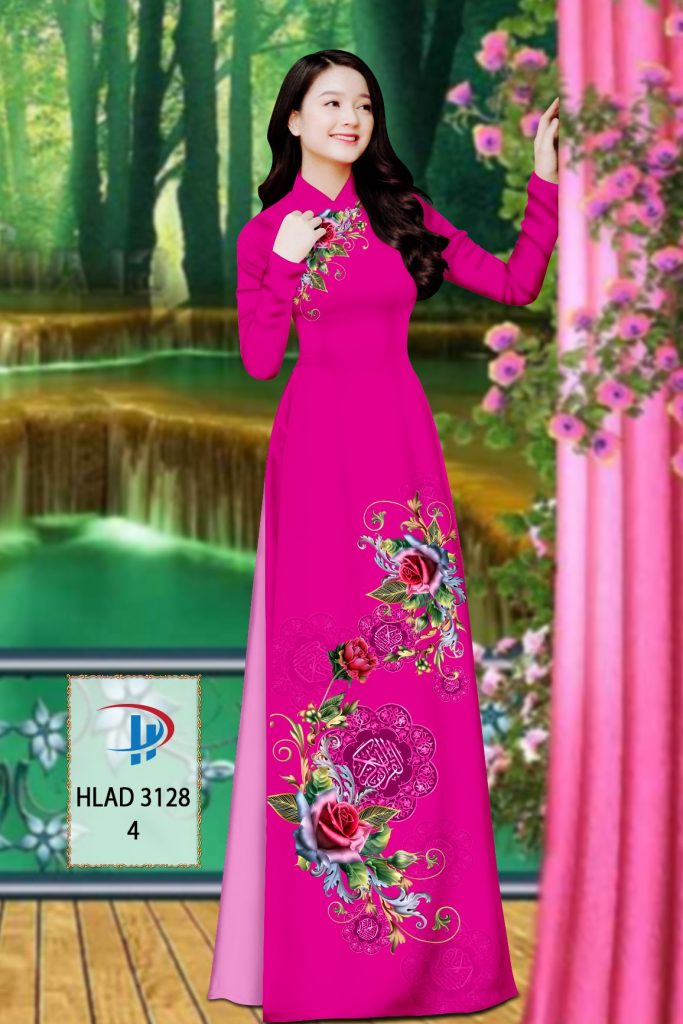 Vải áo dài Hoa Hồng HLAD 3128 2 vai-ao-dai-hoa-hong-hlad-3128