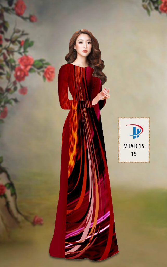 Vải áo dài in 3D 7 Sắc Cầu Vồng mtad 15 3 vai-ao-dai-7-sac-cau-vong-mtad-15