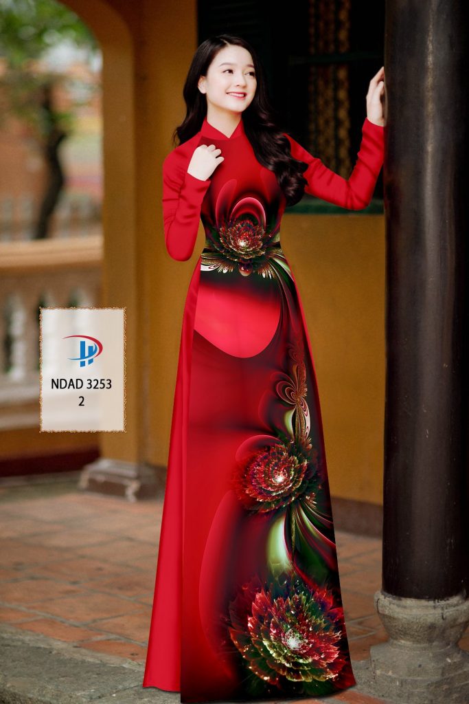 Vải áo dài Hoa 3D NDAD 3253 3 vai-ao-dai-hoa-3d-3253
