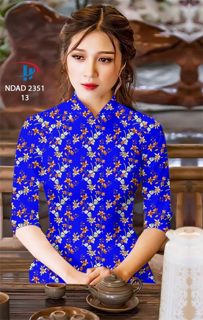 Vải áo dài Hoa Nhí NDAD 2351 3 vai-ao-dai-hoa-nhi-ndad-2351
