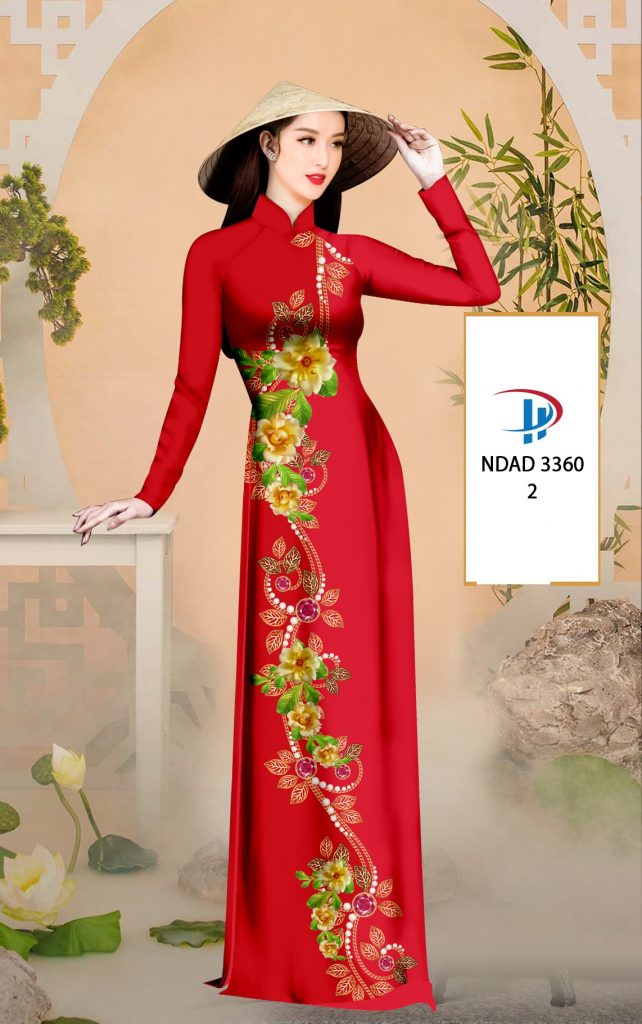 Vải áo dài Hoa Rơi ndad 3360 4 vai-ao-dai-hoa-day-ndad-3360