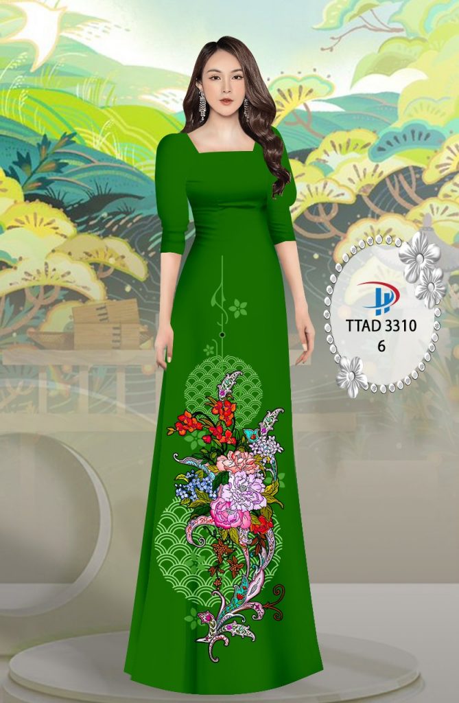 Vải áo dài Hoa Chân TTAD 3310 4 vai-ao-dai-hoa-chan-ttad-3310