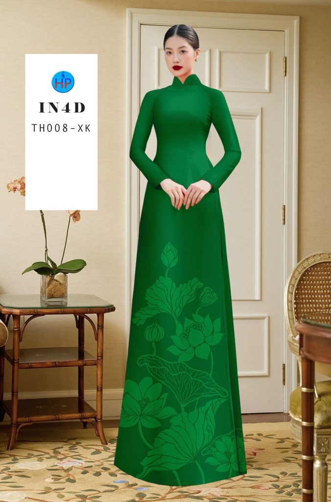 vải áo dài Hoa Sen In 4D TH 008 14 vai-ao-dai-hoa-sen-in-4d-th-008