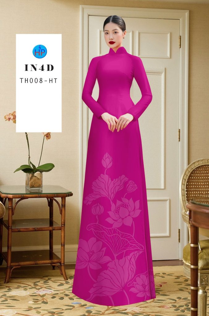 vải áo dài Hoa Sen In 4D TH 008 26 vai-ao-dai-hoa-sen-in-4d-th-008
