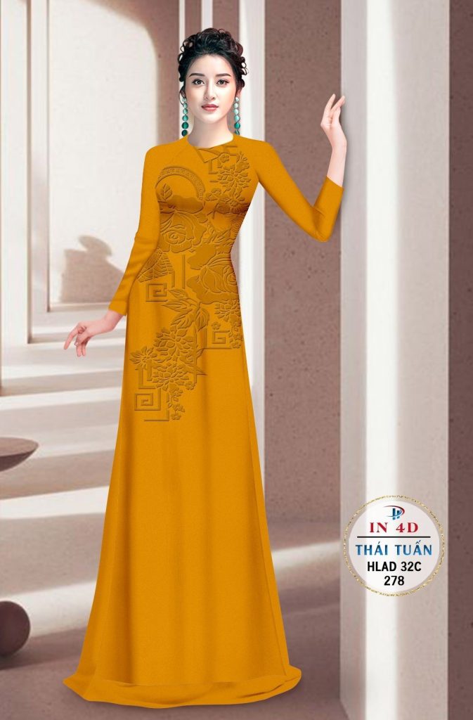 Vải áo dài hoa văn chìm in 4D HLAD 32C 12 vai-ao-dai-hoa-van-chim-in-4d-hlad-32c