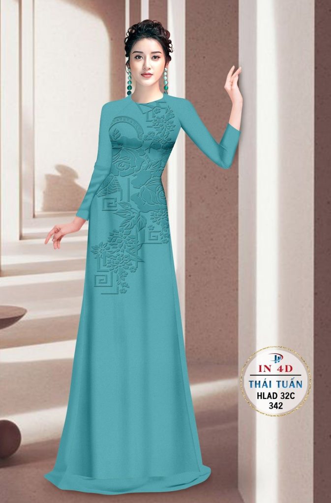 Vải áo dài hoa văn chìm in 4D HLAD 32C 17 vai-ao-dai-hoa-van-chim-in-4d-hlad-32c