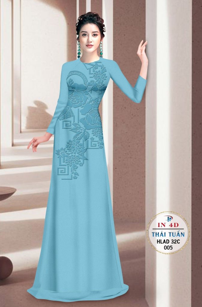 Vải áo dài hoa văn chìm in 4D HLAD 32C 18 vai-ao-dai-hoa-van-chim-in-4d-hlad-32c