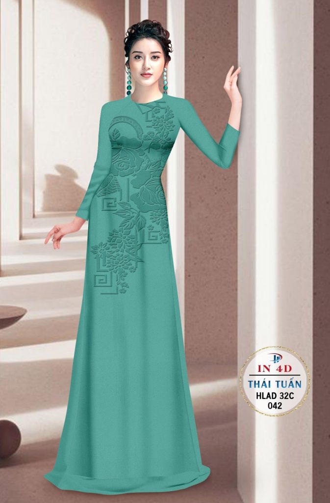 Vải áo dài hoa văn chìm in 4D HLAD 32C 28 vai-ao-dai-hoa-van-chim-in-4d-hlad-32c