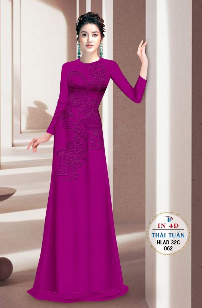 Vải áo dài lụa in 4D HLAD 32C 2 vai-ao-dai-lua-in-4d-hlad-32c