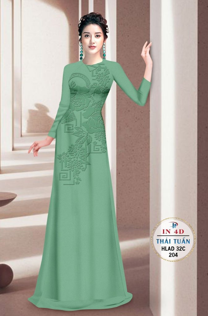 Vải áo dài lụa in 4D HLAD 32C 7 vai-ao-dai-lua-in-4d-hlad-32c
