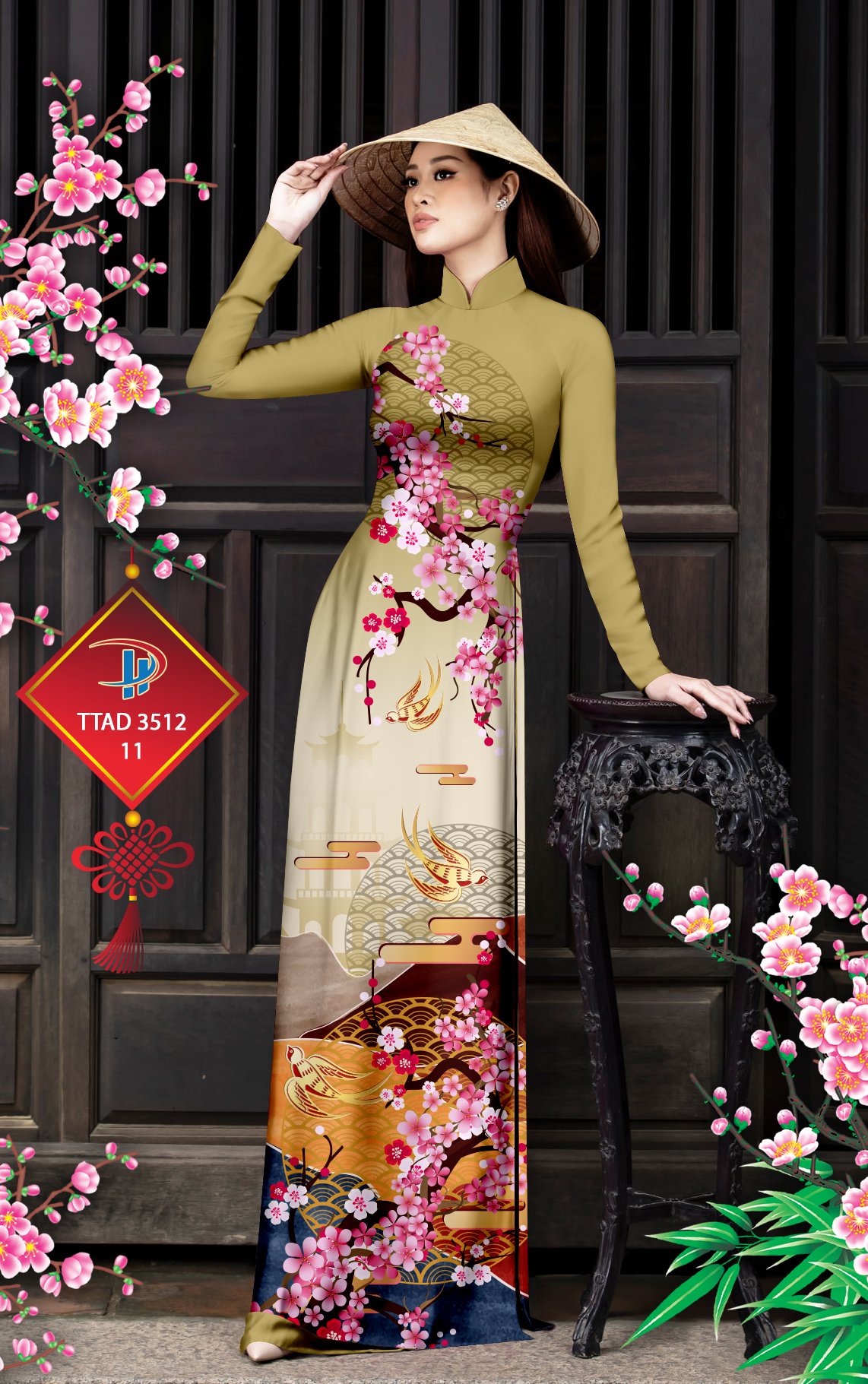 Vải áo dài Hoa Đào TTAD 3512 10 vai-ao-dai-hoa-dao-ttad-3512