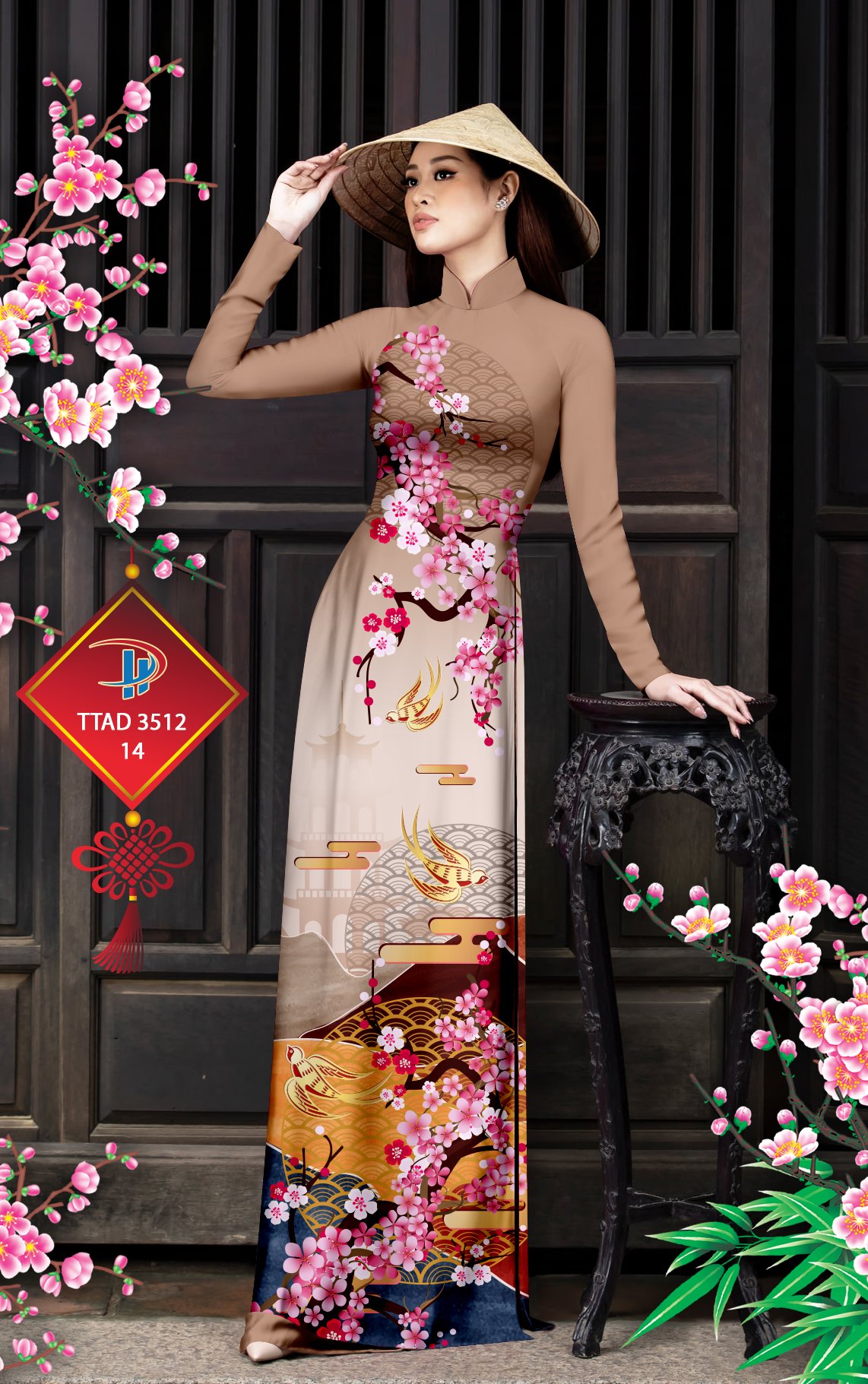 Vải áo dài Hoa Đào TTAD 3512 16 vai-ao-dai-hoa-dao-ttad-3512