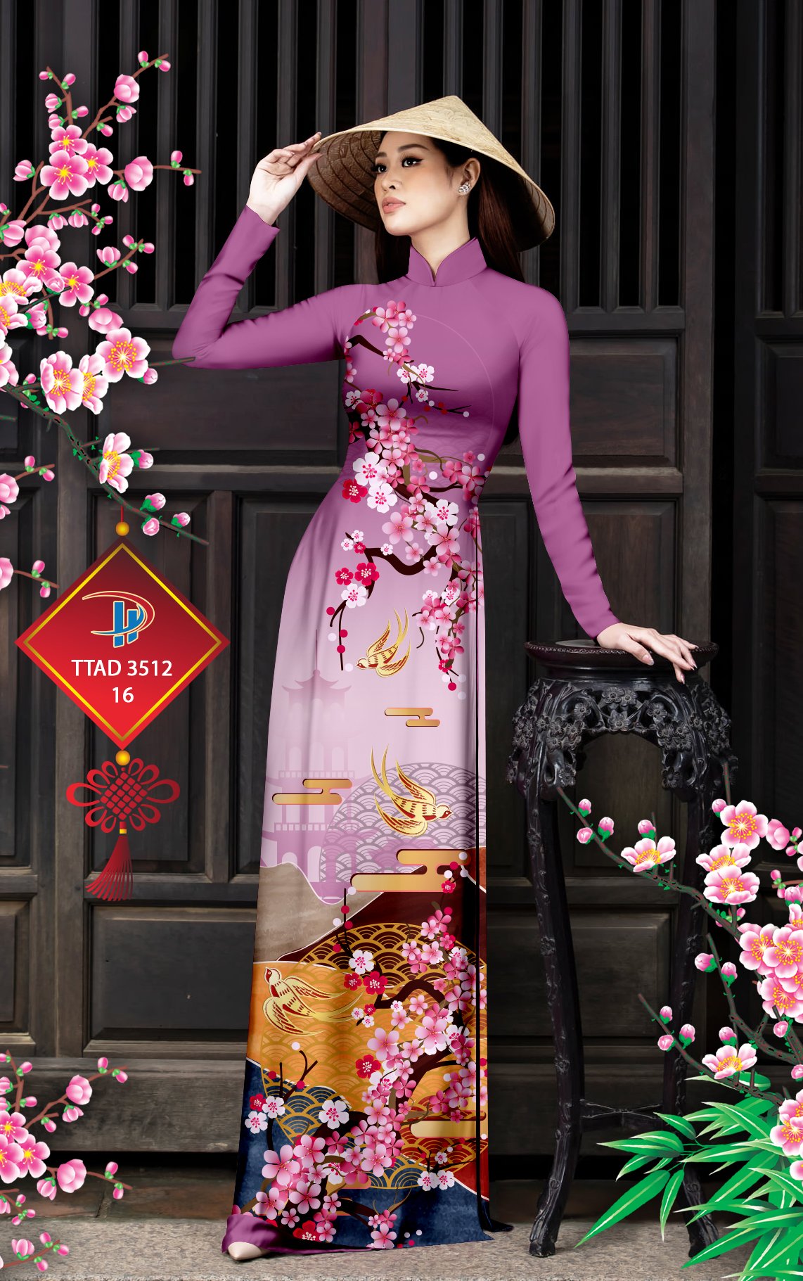 Vải áo dài Hoa Đào TTAD 3512 17 vai-ao-dai-hoa-dao-ttad-3512