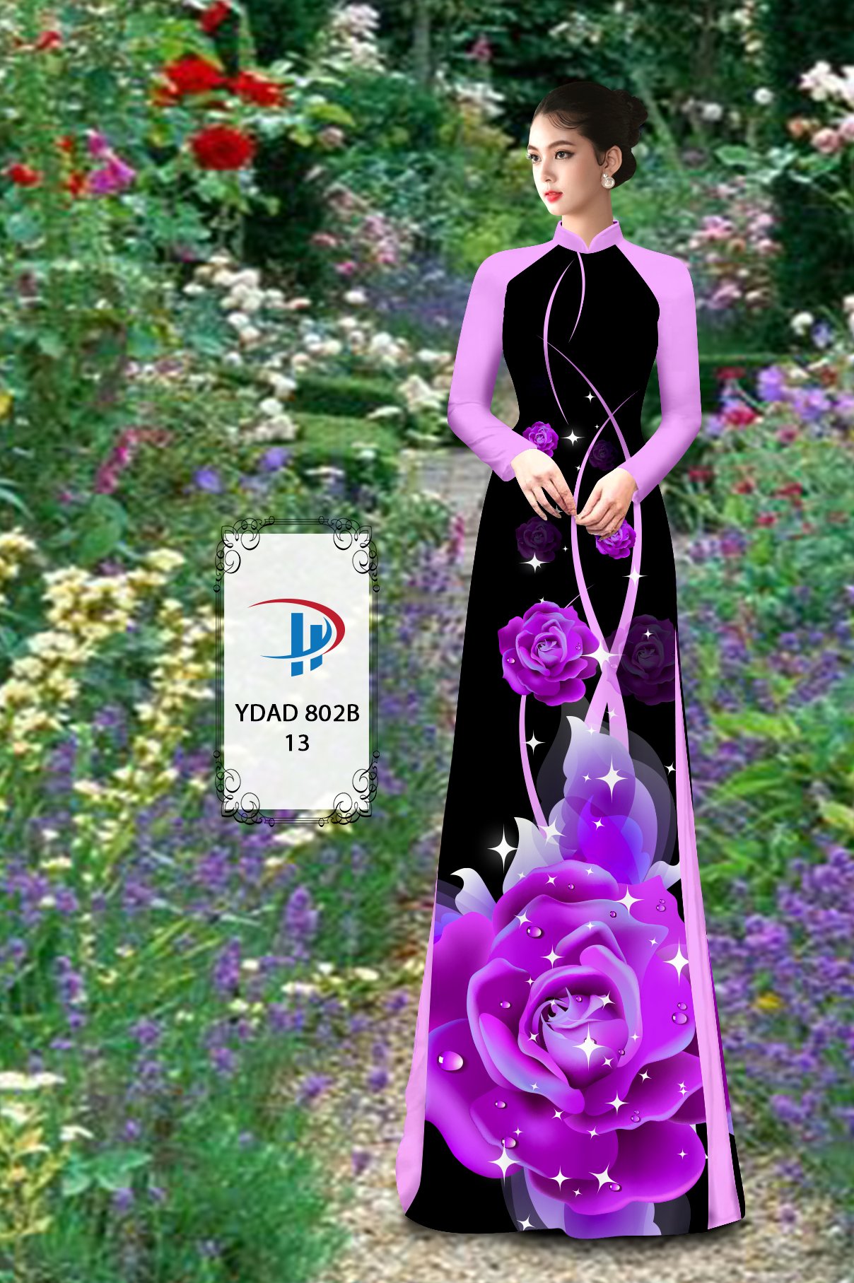 Vải áo dài Hoa Hồng YDAD 802B 23 vai-ao-dai-hoa-hong-ydad-802b