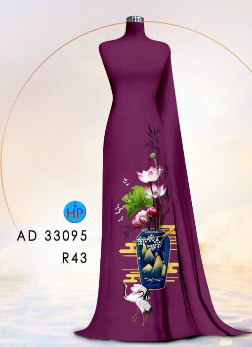 Vải áo dài Hoa Sen AD 33095 8 vai-ao-dai-hoa-sen-ad-33095